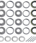 Trailer Axle Hub Bearings Kit For 3500 Lbs 1 3 8 Inch To 1 1 16 Inch D Style Tapered Spindles With Tang Washers Grease Seals