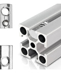 20 Pack Beefy Heavy Duty T Nut With Ball Spring For Aluminum Extrusion 5 16 18 Thread Zinc Plated Steel Roll In Silver T Spring Nut