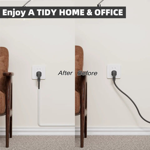 Game Changing 118 Inch Silicone Cord Cover For Walls With Strong Self Adhesive Backing Flexible Cable Manager To Nail Your TV Setup And Kick The Ugly Wires Straight To The Curb Today, before and after comparison.