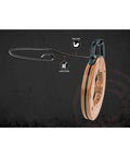 1 Eighth Inch Steel Fish Tape, 240 Feet, Tough As Nails Rugged Spring Steel Tool with Durable Case, side view