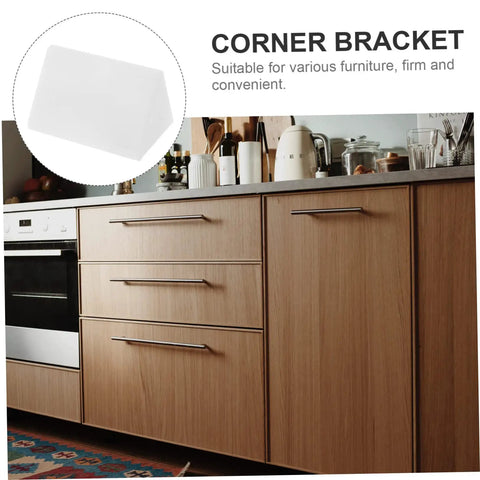 100 Piece Plastic Corner Braces And Shelf Gusset Brackets With Slick Fit For Cabinet Assembly Using 90 Degree Right Angle Support Pins For No Sweat Setup And Rock Solid Furniture Holdings