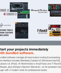 Image of bundled DAW software and plugins for 10 In 2 Out USB Audio Interface With MIDI And DAW Software For Songwriting, Podcasting.