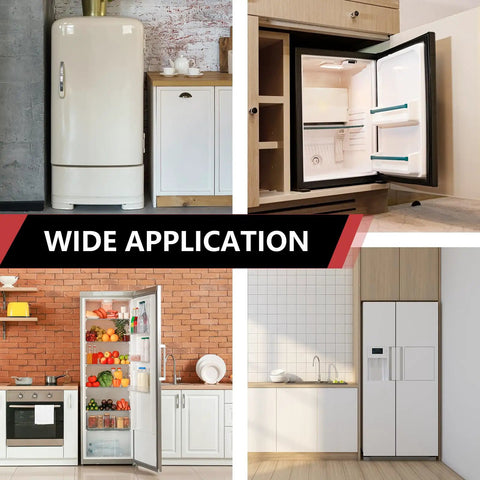 Various kitchen setups showcasing wide application of Preassembled Pex Ice Maker Outlet Box With One Half Inch Crimp Inlet.
