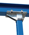Close-up of Heavy Duty Adjustable Gantry Crane Built From Solid Steel connector, showcasing robust steel frame and support.