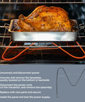 Premium Oven Bake Element Replacement For 30 Inch Electric Range Easy Install Durable Build with instructions and baking image