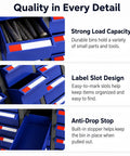 Heavy Duty Steel Tool Storage Cabinet With Locking Drawers And Label Tabs showcasing strong load capacity bins for tools.