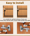 Soft Close Cabinet Dampers Set Of 10 For Cabinets Wardrobes Kitchen And Bookcases With Hydraulic Buffer And Self Closing Mechanism installation