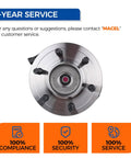 Top view of Front 4x4 Wheel Hub Bearing Assembly With ABS For 2011-2014 Ford Expedition, Lincoln Navigator, And F150, 6 Lug