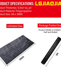 Heavy Duty Weed Barrier Landscape Fabric 6 ft x 300 ft roll showing unfolded and folded view
