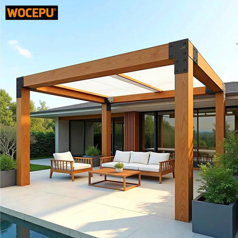 4 Pack Heavy Duty Stainless Steel Corner Post Cap Tie Brackets For 6x6 Posts Actual 5.5x5.5 Fit Connecting Wood Gazebo Deck Patio Posts And Wood Beams Dark Gray