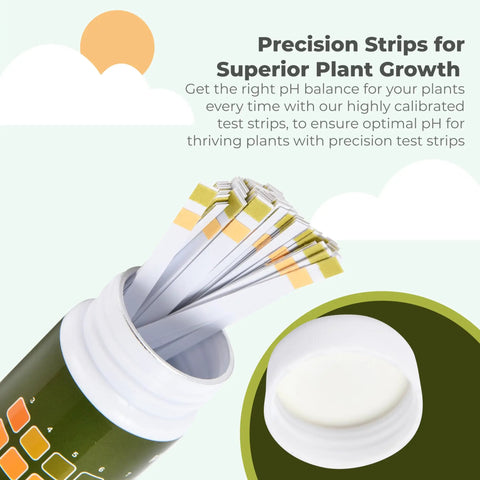 Soil PH Test Kit Strip For Quick Accurate Garden Readings With Color Chart Easy To Use PH Tester For Gardens Lawns Grass And Vegetables