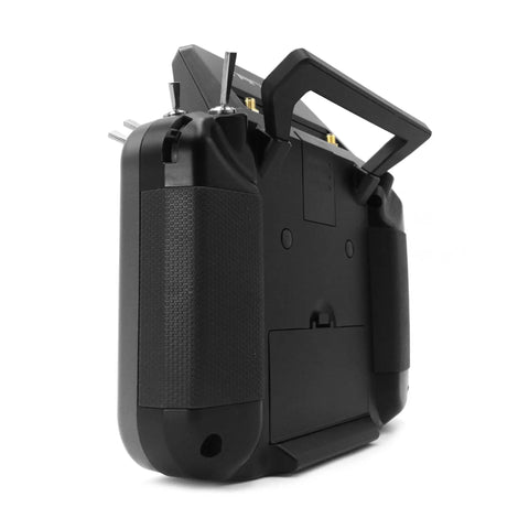 Back view of Tandem X18 Radio Transmitter With Dual Band 2.4GHz And 900MHz TD System 4ms Low Latency, ergonomic design handle