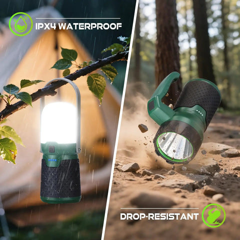 best rechargeable lantern flashlight combo EverBrite 2-in-1 Mini Lanterns and Flashlights, Zoomable with 3 Modes, Camping Essentials, 2PC Battery Powered Lantern for Hurricane, Hiking, Home, Emergency : Sports & Outdoors When used as a flashlight 4 in 1 Modular Camping