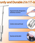 T-bar puller from Paintless Dent Repair Kit With LED Line Board And Heat Gun For Glue Removal, T Bar Bridge Puller, Dent Lifter