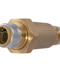 Cash Acme BF1 brass dual check valve, 3/4 in push-to-connect, SharkBite compatible