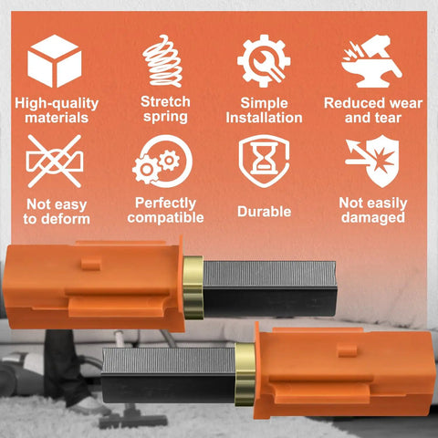 2 Pack Carbon Brush Replacement For Ametek Lamb Motor In Metro Air Force AF3 B3 MB3 Models with durability icons