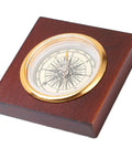 Go To Portable Alloy Compass With Wooden Box For Camping And Hiking Essentials featuring vintage design on a wooden base