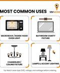 Common uses for Clear Lens 40W G9 120V Halogen Bulbs Set Of 10 For Hanging Pendants And Chandeliers Sconces And Down Lamps