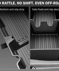 Close-up of Under Seat Storage Organizer For Honda Ridgeline 2017-2026 Crew Cab showing anti-slip design details