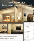 Zigbee Smart Edison Bulbs 6 Pack Hub Required For SmartThings And Echo Built In Hub Compatible Voice Control in home rooms