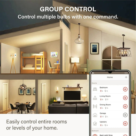 Zigbee Smart Edison Bulbs With Amber Warm 2000K Glow, 60W Equiv, 4 Pack, Requires Zigbee Hub, No-Brainer Setup With SmartThings And Echo Built-In Hub, Voice Control With Alexa And Google Home