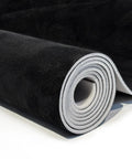 Rolled black suede auto headliner fabric with foam backing; car roof replacement material