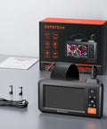 Industrial Borescope Tool With 4.3 Inch IPS Screen Bluart 3.0 Tech HD Endoscope Camera on table with packaging and accessories