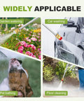 Power Washer Nozzle For Garden Hose With Three Interchangeable Sprays For Fast Car Wash Patio And Garden Cleanup in use