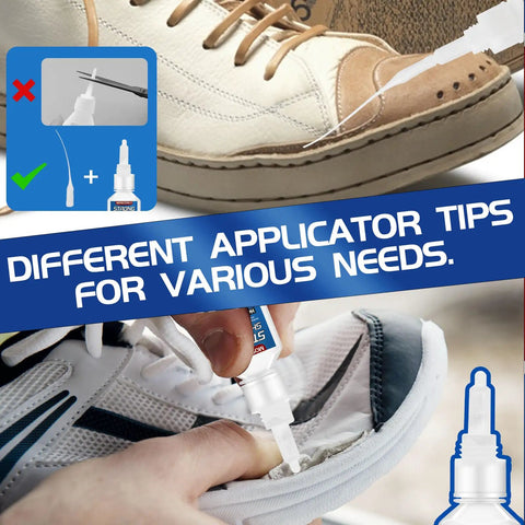 Heavy Duty Shoe Glue 30g for sole repair waterproof bond that sticks leather rubber and fabric, fixes loose soles and cracks on boots and sneakers