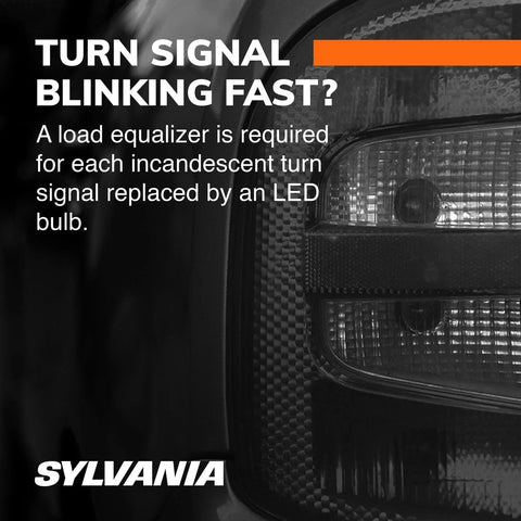 Sylvania LED turn-signal load equalizer, automotive electrical accessory, pack of 2
