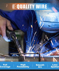 Welder using ER5356 Aluminum MIG Welding Wire 0.040 Inch 1 Pound 1 Pack Pro Grade Magnesium Aluminum Alloy for smooth welds