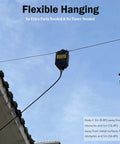 150W End Fed Half Wave Ham Radio Antenna hanging outdoors with long wire design, suitable for portable POTA SOTA activations.