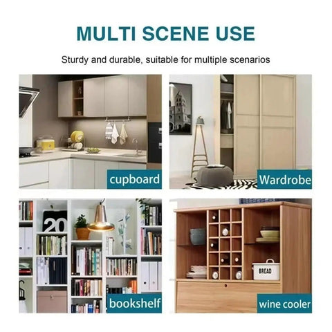 Multi-scene use of Heavy Duty L Shaped Shelf Support Pegs Set For Wardrobe Bookcase And Glass Shelves in various furniture settings