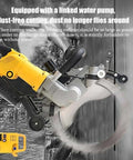 Heavy Duty Concrete Ring Saw Boasting 5000W Brushless Motor powers through masonry with a dust-free linked water pump.