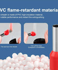 10 AWG Insulated Wire Ferrules 100 Pack Yellow E6012 Crimp Connectors Tin Plated Copper Pin Terminals For Electrical Terminations And DIN Rail Terminal Blocks, PVC flame-retardant sheath