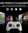 LiteRadio 3 Remote Control Transmitter with Nano Bay, shown with FPV simulator games, Frsky D16 D8 S-FHSS compatibility