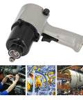 Heavy Duty Air Impact Wrench With Big Boy Strength And Massive 410Nm Torque for automotive and industrial use.