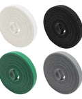 Heavy Duty Reusable Cable Management Straps White Tearable Cord Organizer Tie For Computer Speaker Guitar Wires in four colors.