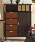 Stylish cabinet with drawers using Leaf Shaped Cabinet Pulls 2 Pack Curved Hollow Gold Leaf Drawer Handles In Zinc Alloy.