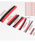 Essential 42-Piece Black And Red Heat Shrink Tubing Kit For Electrical Wiring Projects. Heavy Duty Insulation Sleeves Protect Cables From Moisture And Damage While Making Repairs Super Easy To Finish Fast., black and red tubes, 30-100mm lengths
