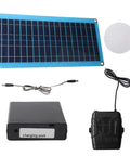 Rugged Portable Solar Heater For Dog Kennels Chicken Coops And Mini Greenhouses showing solar panel, battery, and charger setup.