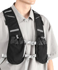 Hydration Running Vest With Two 500ml Bottle Holders, Lightweight Breathable Trail Pack For Men Women, Reflective Safety Stripes