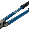 Beefy Heavy Duty Wire Cutter For 4/0 Gauge Copper And Aluminum, 12 inch handles, shown with precision ground blades and rubber grips