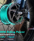 Big Time Comfort Meets Heavy Duty Power On This Fat Tire Electric Trike For Adults With 500W Motor Hydraulic Disk Brakes And Super Chill 7 Speed Pedal Assist Fully Built Ready To Hit The Streets In Style, showcasing 500W motor with disc brakes.