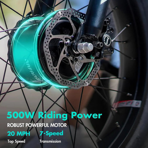Big Time Comfort Meets Heavy Duty Power On This Fat Tire Electric Trike For Adults With 500W Motor Hydraulic Disk Brakes And Super Chill 7 Speed Pedal Assist Fully Built Ready To Hit The Streets In Style, showcasing 500W motor with disc brakes.