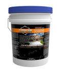 Heavy Duty Water Based Silane Siloxane Concrete Sealer Fends Off Water Sneaking Into Masonry For Brick Pavers And Stone Bringing A Shield That Slaps Moisture Away While Locking In Raw Texture In This Solid Five Gallon Pro Tank displayed in a clear bucket.