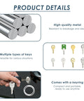 Eight Pack Universal Replacement Utility Key Set For RV Compartments Truck Toolboxes Dispensers And Maintenance Equipment With CH751 CH501 CH545 A126 CAT74 E114 MK9901 Keys, metal keys with keyring