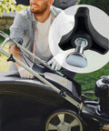 Rugged Lawn Mower Handle Knob And Replacement Bolts Kit Crafted From Shatter Proof Abs Plastic Plus Rust Resistant Metal detail with lawn mower.