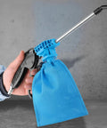 Heavy Duty Pneumatic Blower Vacuum Handles Shop Dust And Metal Shavings Like A Champ, blue nozzle and debris bag for detailed cleaning.