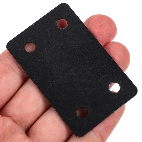 Close-up of black heavy duty stainless steel furniture bracket from Heavy Duty Stainless Steel Furniture Brackets Set.